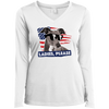 Ladies Long Sleeve Performance Vneck Tee